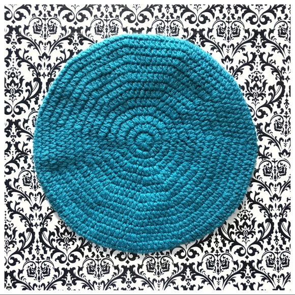Merona Accessories - Teal Knit Crotchet Beanie/Beret 🤖